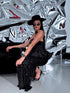 Dress, flitter dress "MERMAID" - BLACK